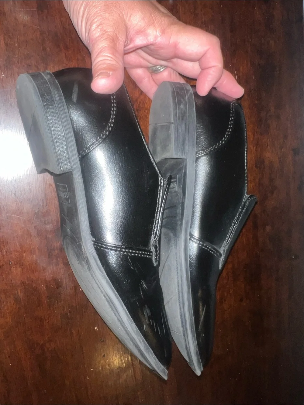Sonoma Black Boys' Slip-On Dress Loafers